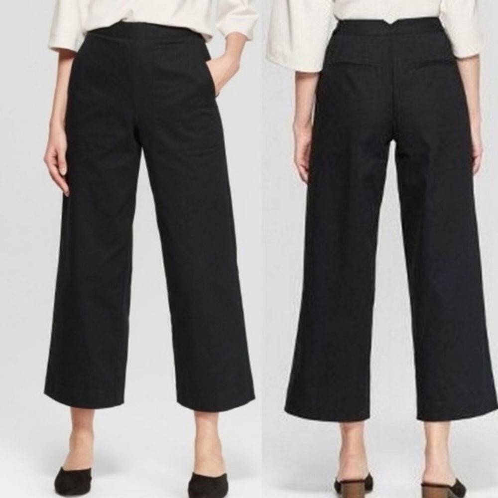 NWT Prologue wide leg high rise pants, black, size 10, from Target